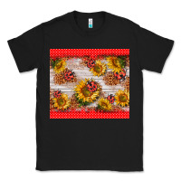 Black ladybug sunflower Classic Tee - BarkalooDesign