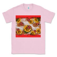 Bubblegum Pink ladybug sunflower Classic Tee - BarkalooDesign