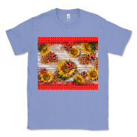 Colony Blue ladybug sunflower Classic Tee - BarkalooDesign