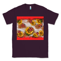 Plum ladybug sunflower Classic Tee - BarkalooDesign
