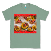 Sage ladybug sunflower Classic Tee - BarkalooDesign