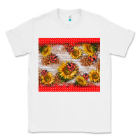 White ladybug sunflower Classic Tee - BarkalooDesign