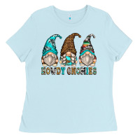 Baby Blue howdy gnomies Ladies Tee - Zillion Design Studio