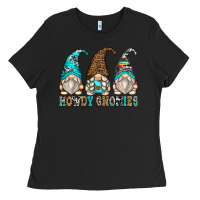 Black howdy gnomies Ladies Tee - Zillion Design Studio