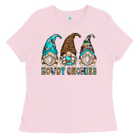 Bubblegum Pink howdy gnomies Ladies Tee - Zillion Design Studio