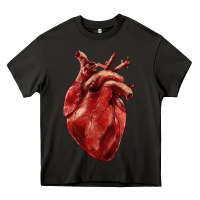 Asphalt Anatomical heart Heavy Core Tee - RanaPortraitStore