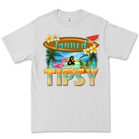 Dove Grey tanned and tipsy Premium Tee - texasbilliewilder