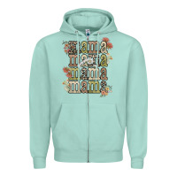 Seafoam mama mama mama mama western flower Zipper Hoodie - NancyCooperArtShop