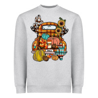 Heather Grey farm truck,fall Heavyweight Sweatshirt - JahusDesignShop