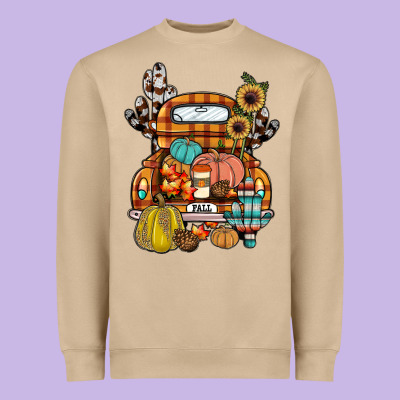 Farm Truck,fall Heavyweight Sweatshirt Designed By Jahusdesignshop