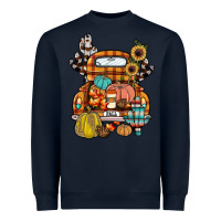 Navy farm truck,fall Heavyweight Sweatshirt - JahusDesignShop