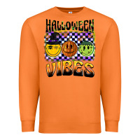 Carrot halloween vibes smiley face Premium Sweatshirt - BarkalooDesign