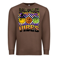 Chestnut halloween vibes smiley face Premium Sweatshirt - BarkalooDesign