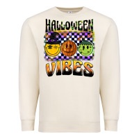 Sandshell halloween vibes smiley face Premium Sweatshirt - BarkalooDesign