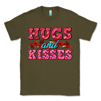 Army Green hugs and kisses valentines Classic Tee - AdoDesignShop