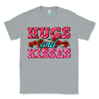 Heather Grey hugs and kisses valentines Classic Tee - AdoDesignShop