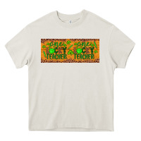 Cream Western St. Patrick's Day One Lucky Teacher Heavy Core Tee - Artiststas