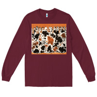 Burgundy cowhide dripping glitter tumbler Long Sleeve Tee - Jasminsmagicworld