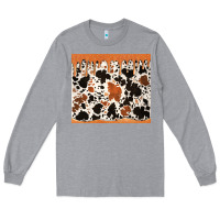 Heather Grey cowhide dripping glitter tumbler Long Sleeve Tee - Jasminsmagicworld