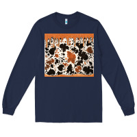 Navy cowhide dripping glitter tumbler Long Sleeve Tee - Jasminsmagicworld