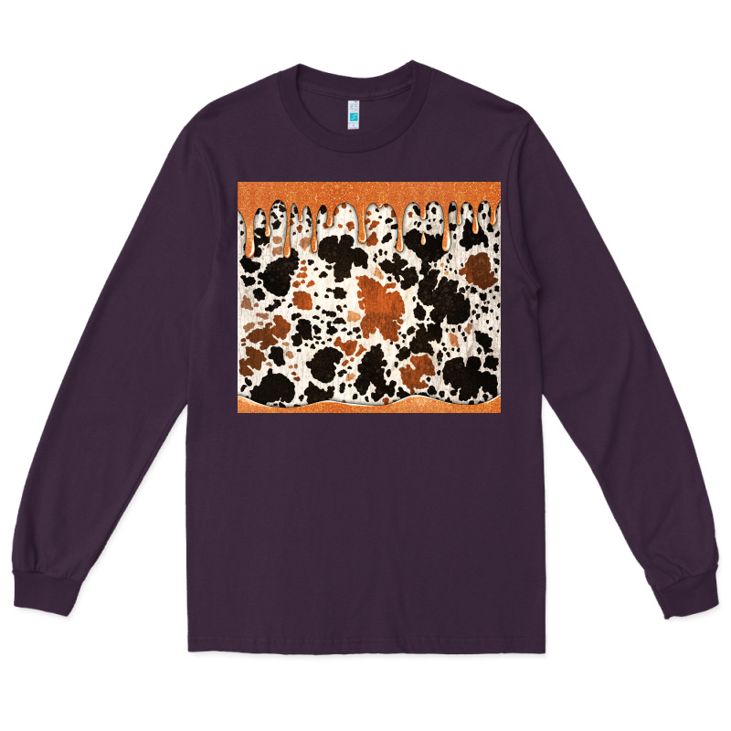 Cowhide Dripping Glitter Tumbler Long Sleeve Tee by Jasminsmagicworld | Teevron