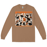 Toasted Coconut cowhide dripping glitter tumbler Long Sleeve Tee - Jasminsmagicworld