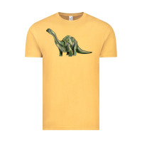 Vintage Mustard dinosaur brontosaurus Vintage Tee - Artiststas