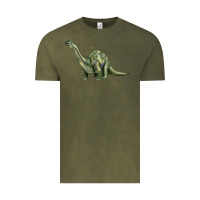 Vintage Olive dinosaur brontosaurus Vintage Tee - Artiststas