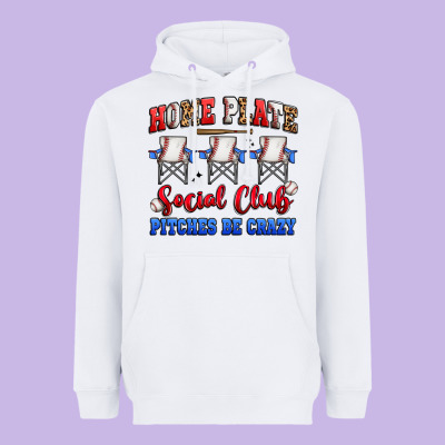 Home Plate Social Club Pitches Be Crazy Heavyweight Hoodie Designed By Artiststas
