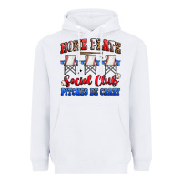 White home plate social club pitches be crazy Heavyweight Hoodie - Artiststas