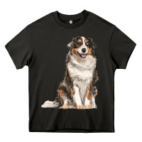 Asphalt Australian shepherd Heavy Core Tee - RanaPortraitStore