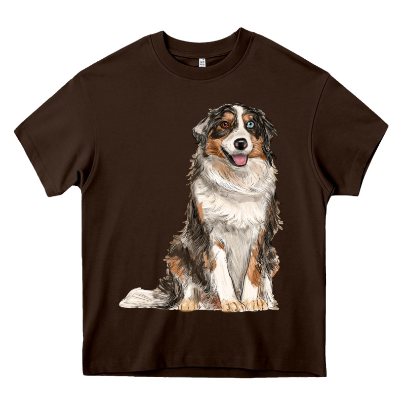 Australian Shepherd Heavy Core Tee by RanaPortraitStore | Teevron