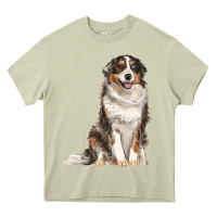 Mossy Australian shepherd Heavy Core Tee - RanaPortraitStore