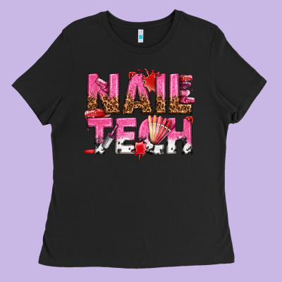 Nail Tech Ladies Tee Designed By Texasbilliewilder