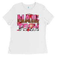 White nail tech Ladies Tee - texasbilliewilder