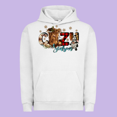 Cozy Season Urban Hoodie Designed By Cowgirlartshop
