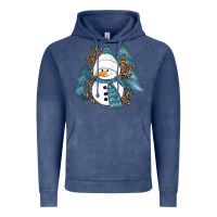 Vintage Denim Snowman Winter Vintage Hoodie - RanaPortraitStore
