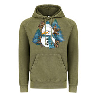 Snowman Winter Vintage Hoodie | Teevron
