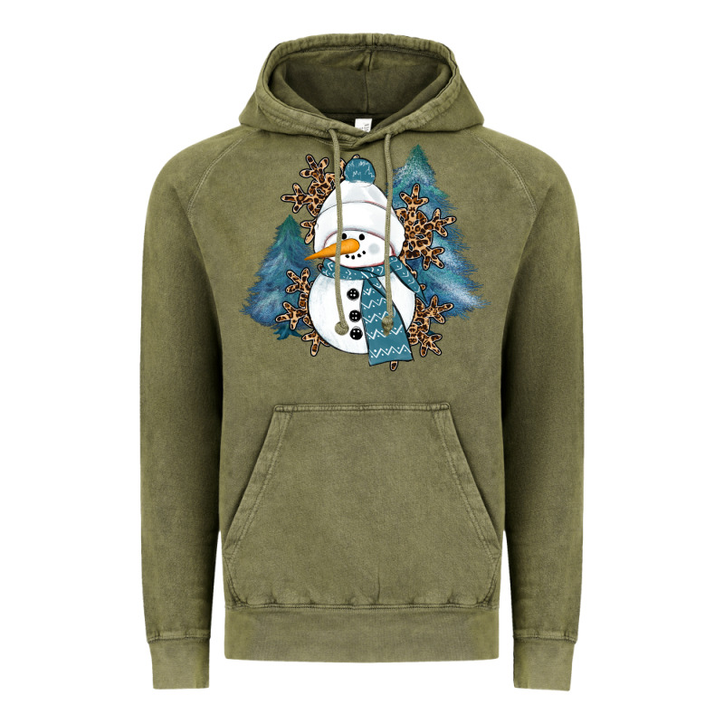 Snowman Winter Vintage Hoodie by RanaPortraitStore | Teevron