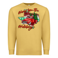Antique Gold home for the holidays texas Premium Sweatshirt - BarkalooDesign
