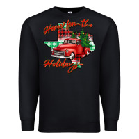 Black home for the holidays texas Premium Sweatshirt - BarkalooDesign