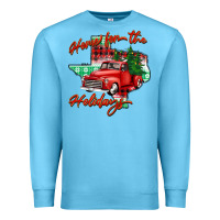 Ocean Blue home for the holidays texas Premium Sweatshirt - BarkalooDesign