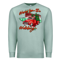 Seafoam home for the holidays texas Premium Sweatshirt - BarkalooDesign