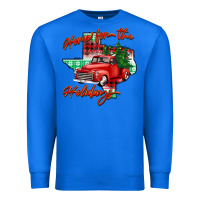 True Royal home for the holidays texas Premium Sweatshirt - BarkalooDesign