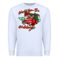 White home for the holidays texas Premium Sweatshirt - BarkalooDesign