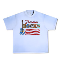 Grape Ice freedom rocks with guitar Urban Heavy Tee - Artiststas