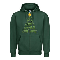 Sports Green dinosaur christmas tree Zipper Hoodie - MaliasSmallBusiness
