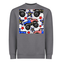Storm usa monster truck seamless pattern Heavyweight Sweatshirt - BundleAndBundleShop