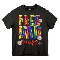 Asphalt free dad hugs Heavy Core Tee - texasbilliewilder