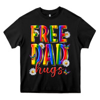 Black free dad hugs Heavy Core Tee - texasbilliewilder